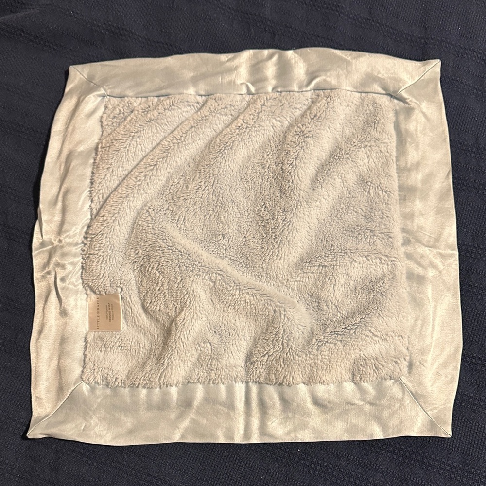 Little Giraffe Baby Blue Lovey Security Blanket - Picture 2 of 2